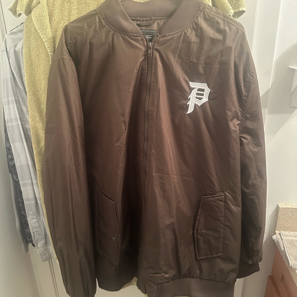 Primitive Dark Brown Bomber Jacket